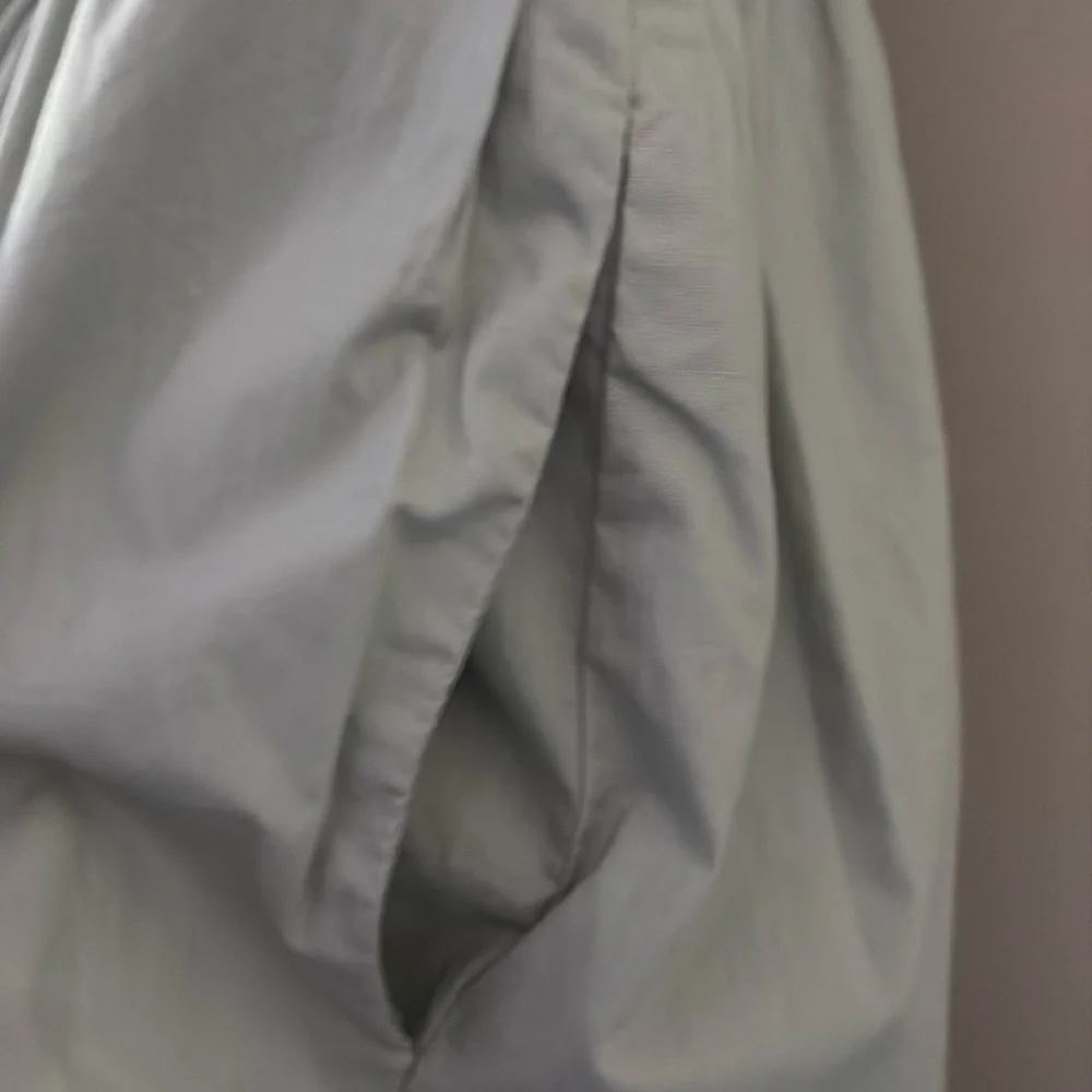 ASTR The Label llana Midi Dress Puff Sleeve Tiered‎ Skirt Tie Back Light Green M
